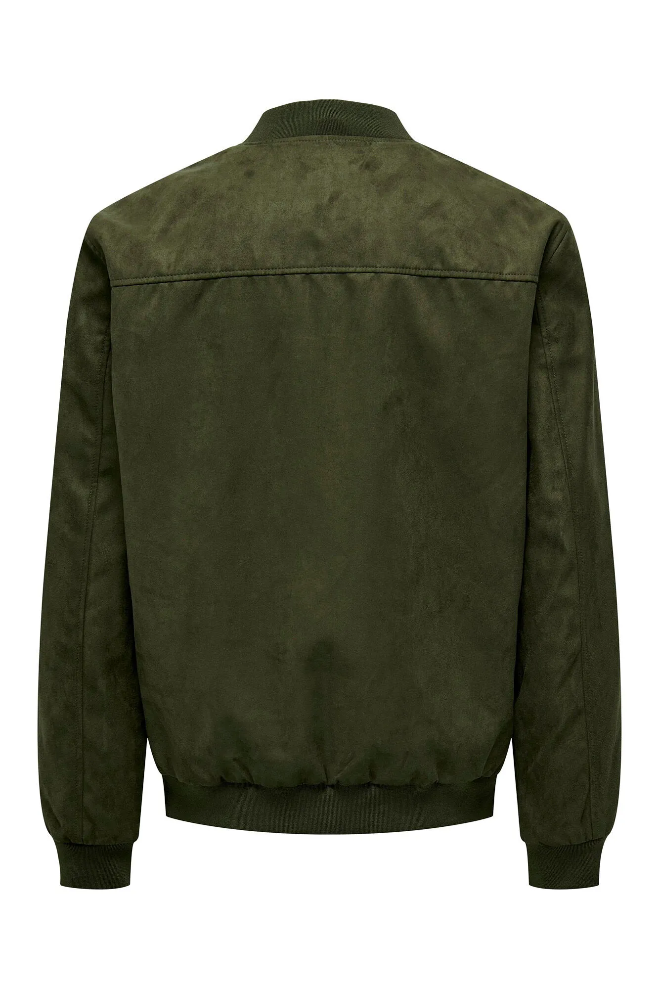 Only and Sons Men's Suede Bomber Jacket
