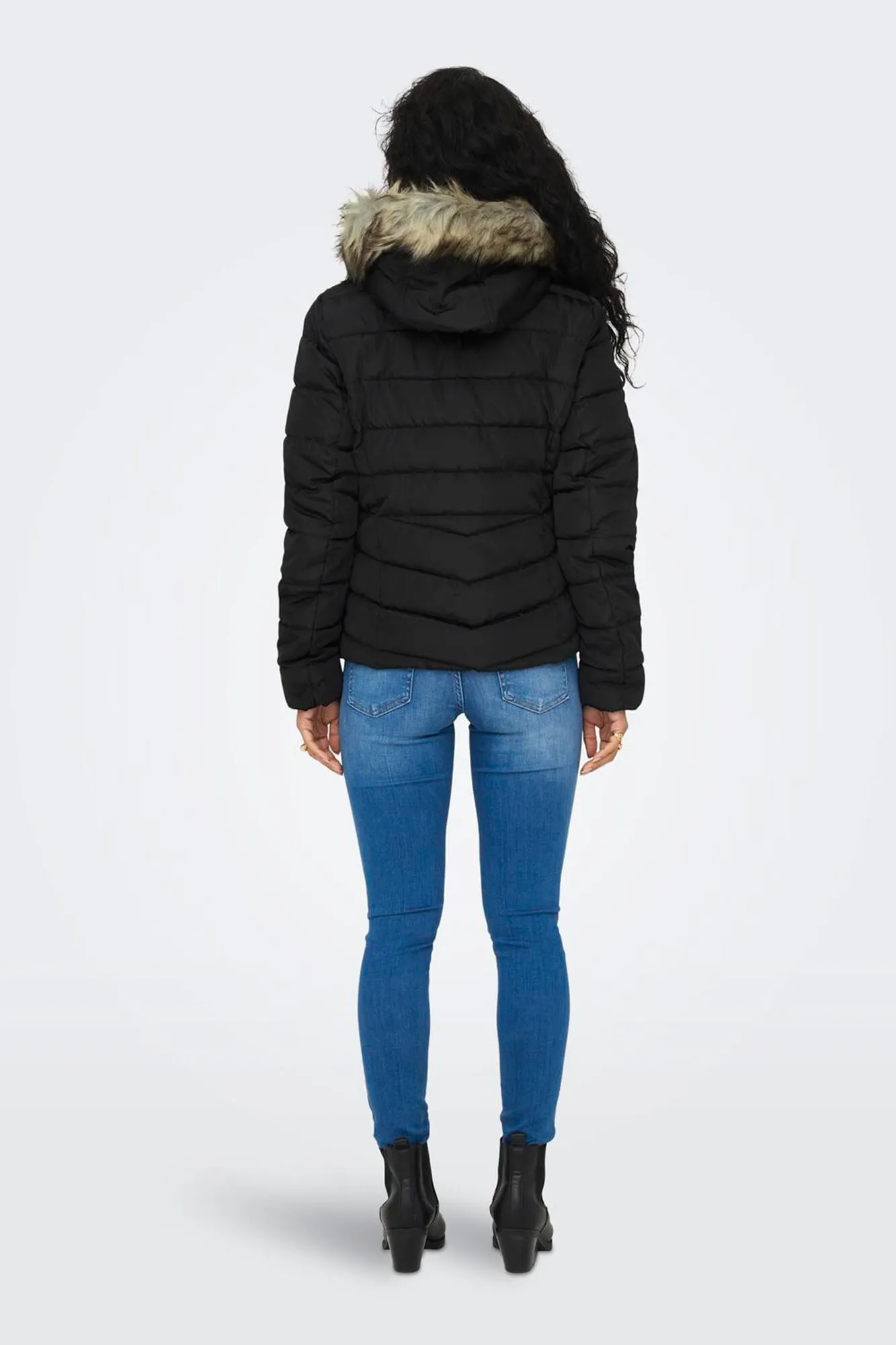 Only Hooded Jacket with Fur