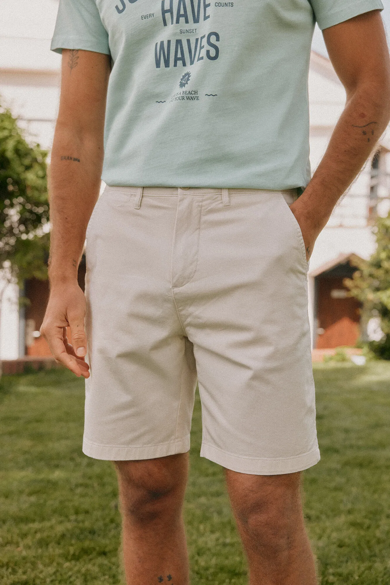 OOTO Embroidered Bermuda with OOTO Logo