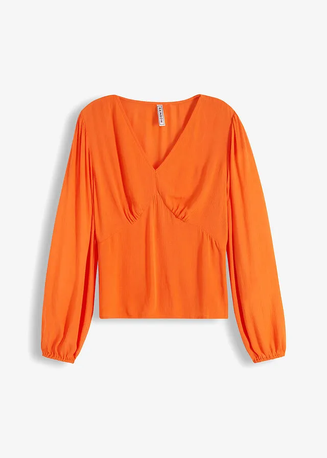 Orange warm blouse