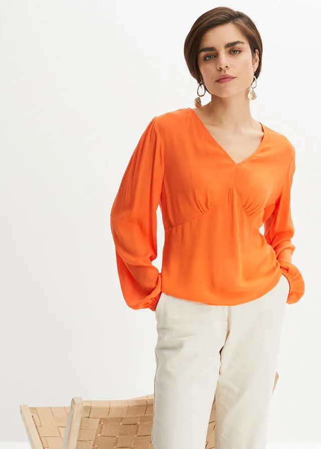 Orange warm blouse