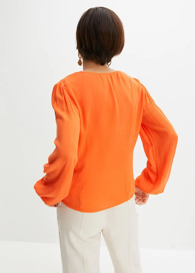Orange warm blouse