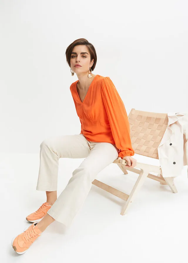 Orange warm blouse