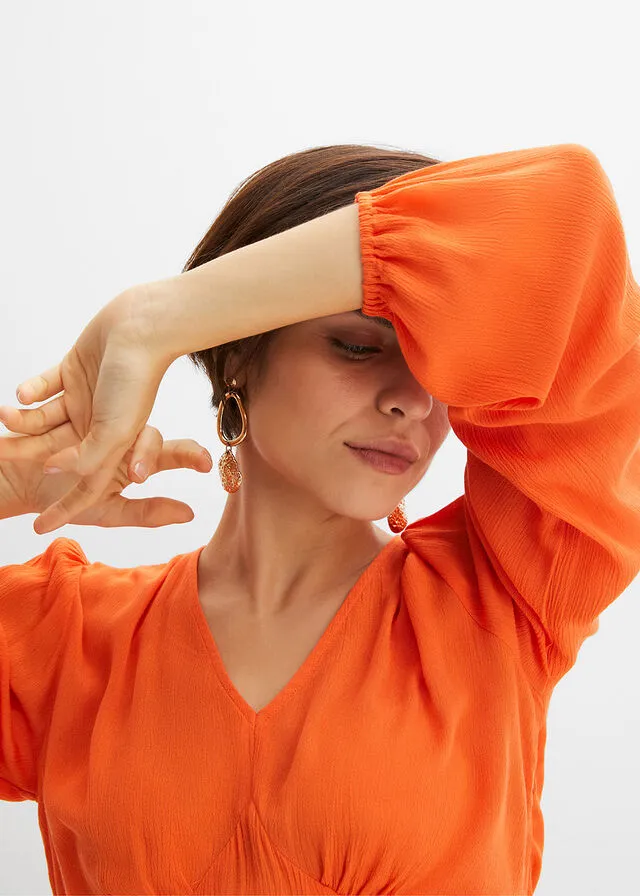 Orange warm blouse