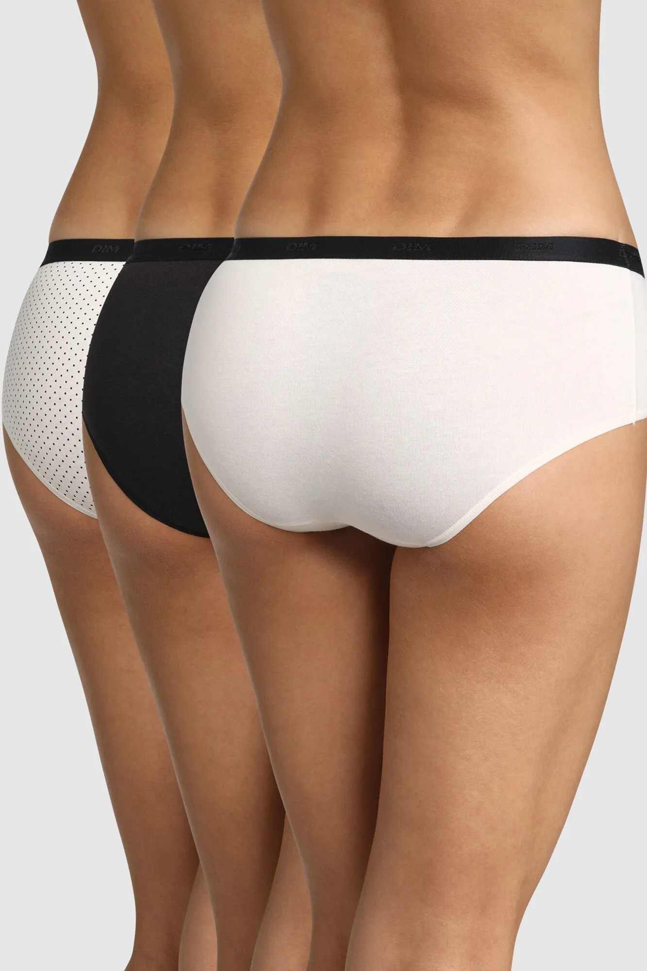Pack of 3 cotton pocket culotte panties