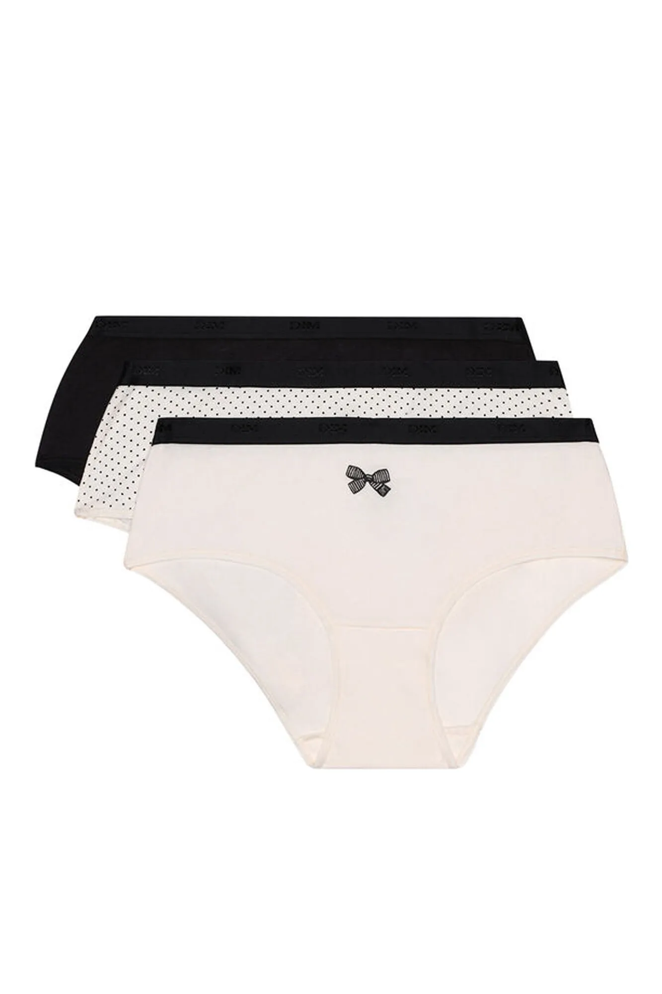 Pack of 3 cotton pocket culotte panties