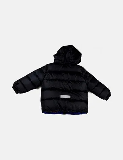 Padded Bicolor Print Jacket