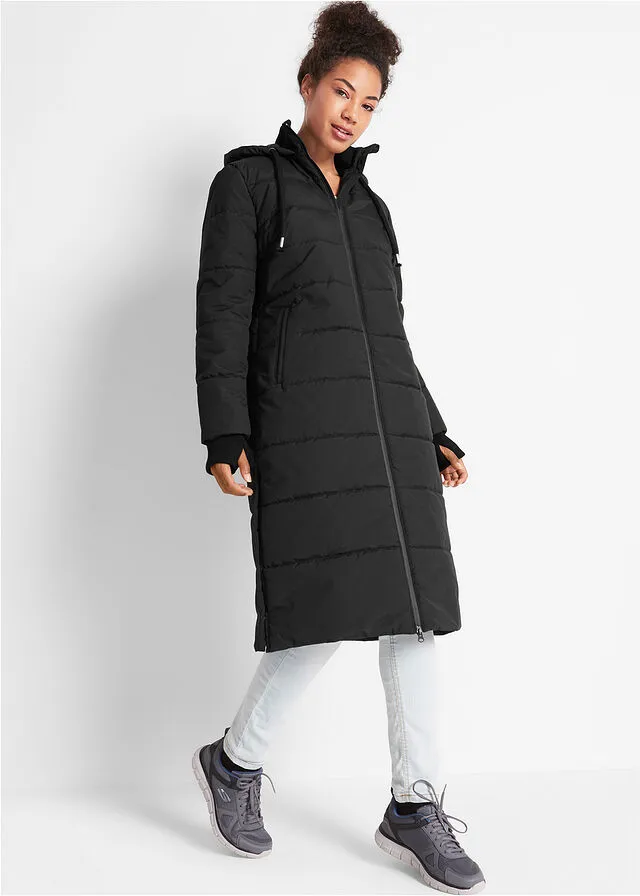 Padded Technical Black Outdoor Jacket