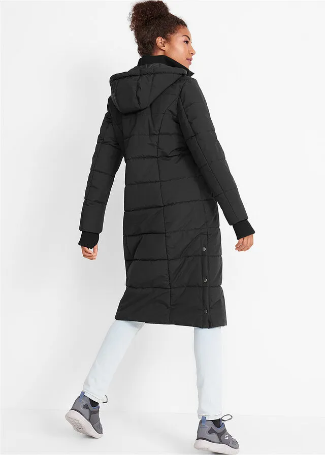 Padded Technical Black Outdoor Jacket
