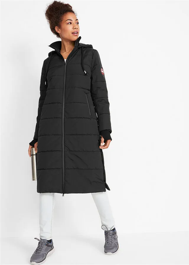 Padded Technical Black Outdoor Jacket