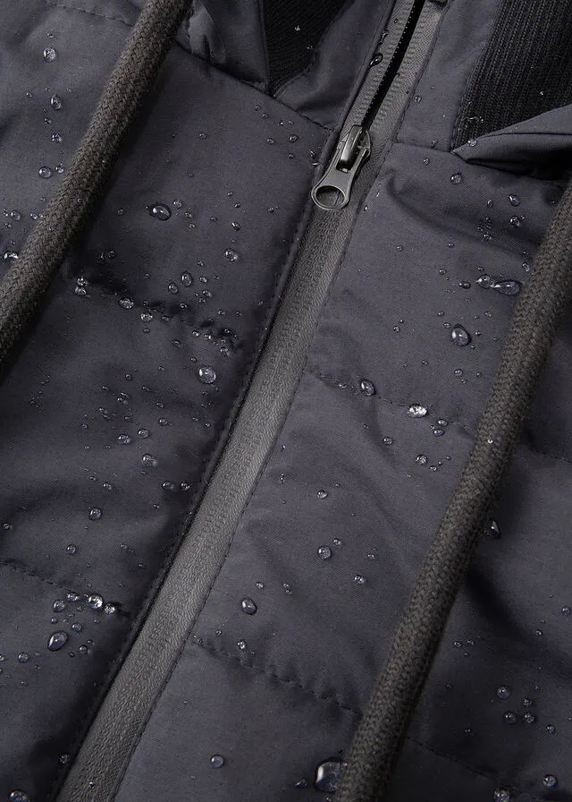 Padded Technical Black Outdoor Jacket