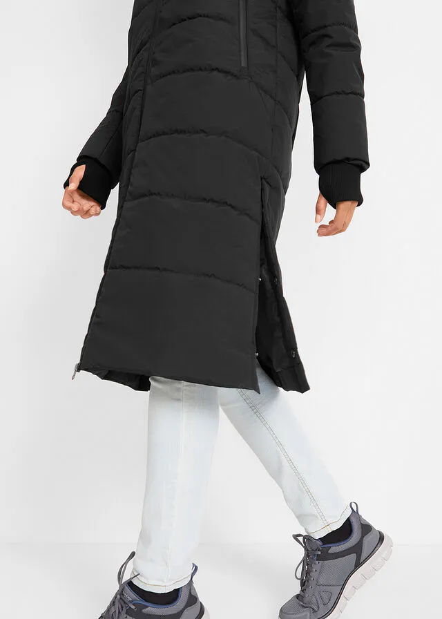 Padded Technical Black Outdoor Jacket
