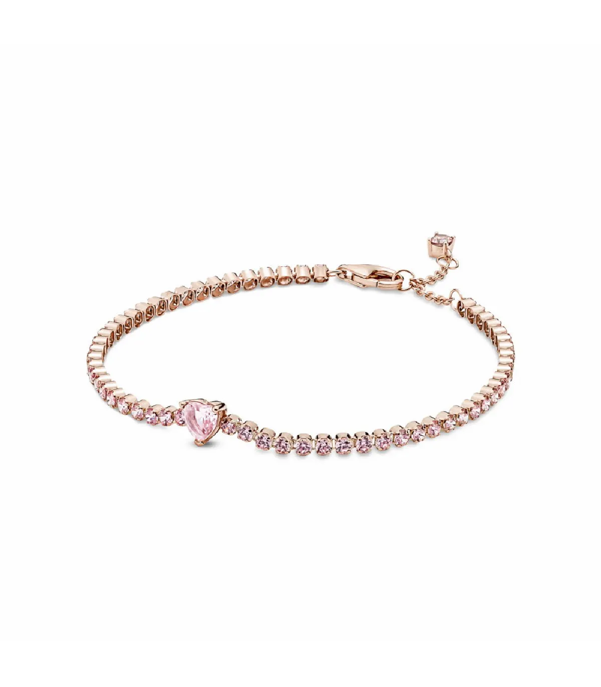PANDORA ROSE HEART BRACELET WITH SHIMMERING STONE  580041C01