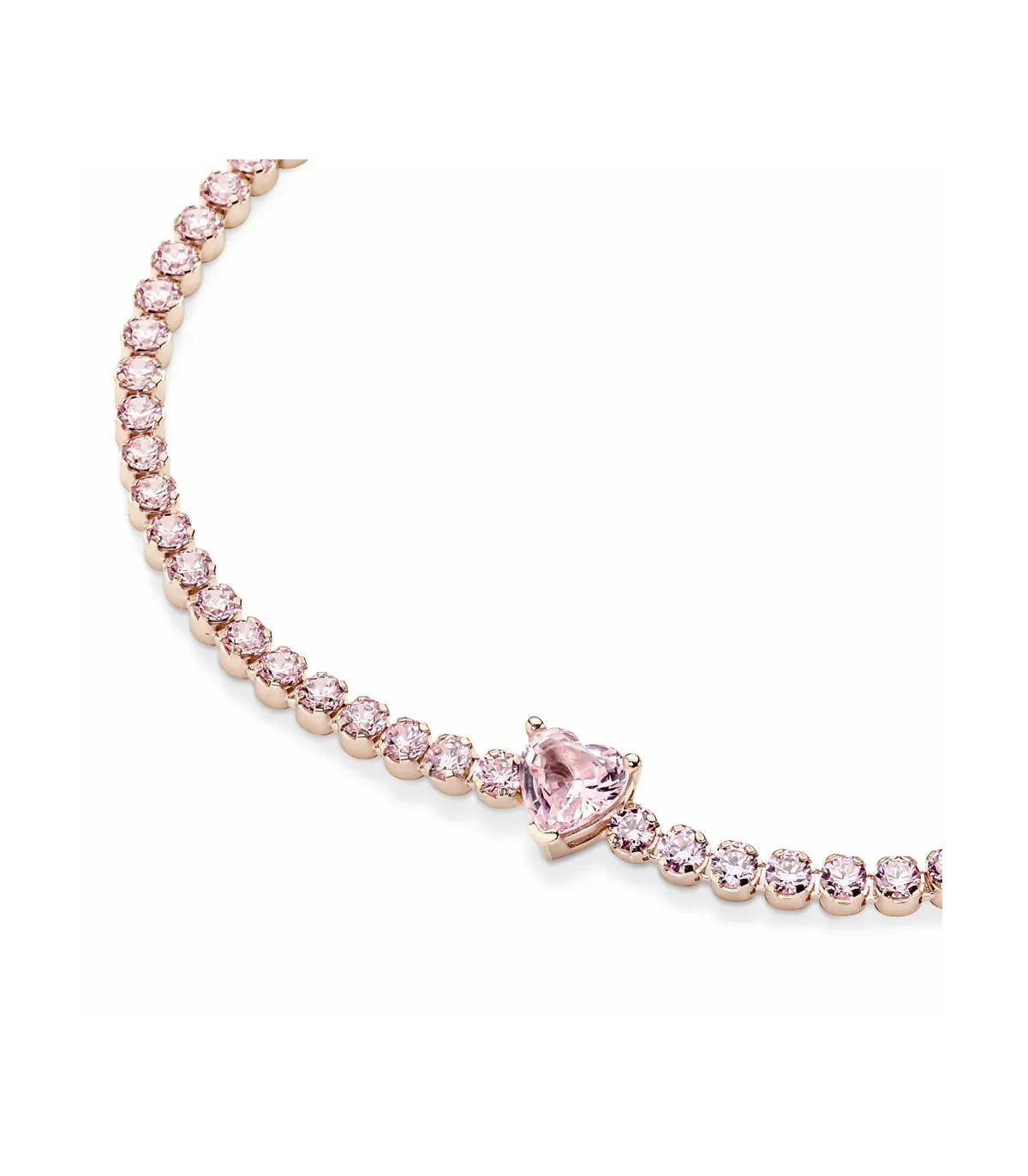 PANDORA ROSE HEART BRACELET WITH SHIMMERING STONE  580041C01