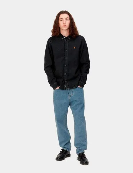 PANTALóN CARHARTT NEWEL  BLUE STONE BLEACHED