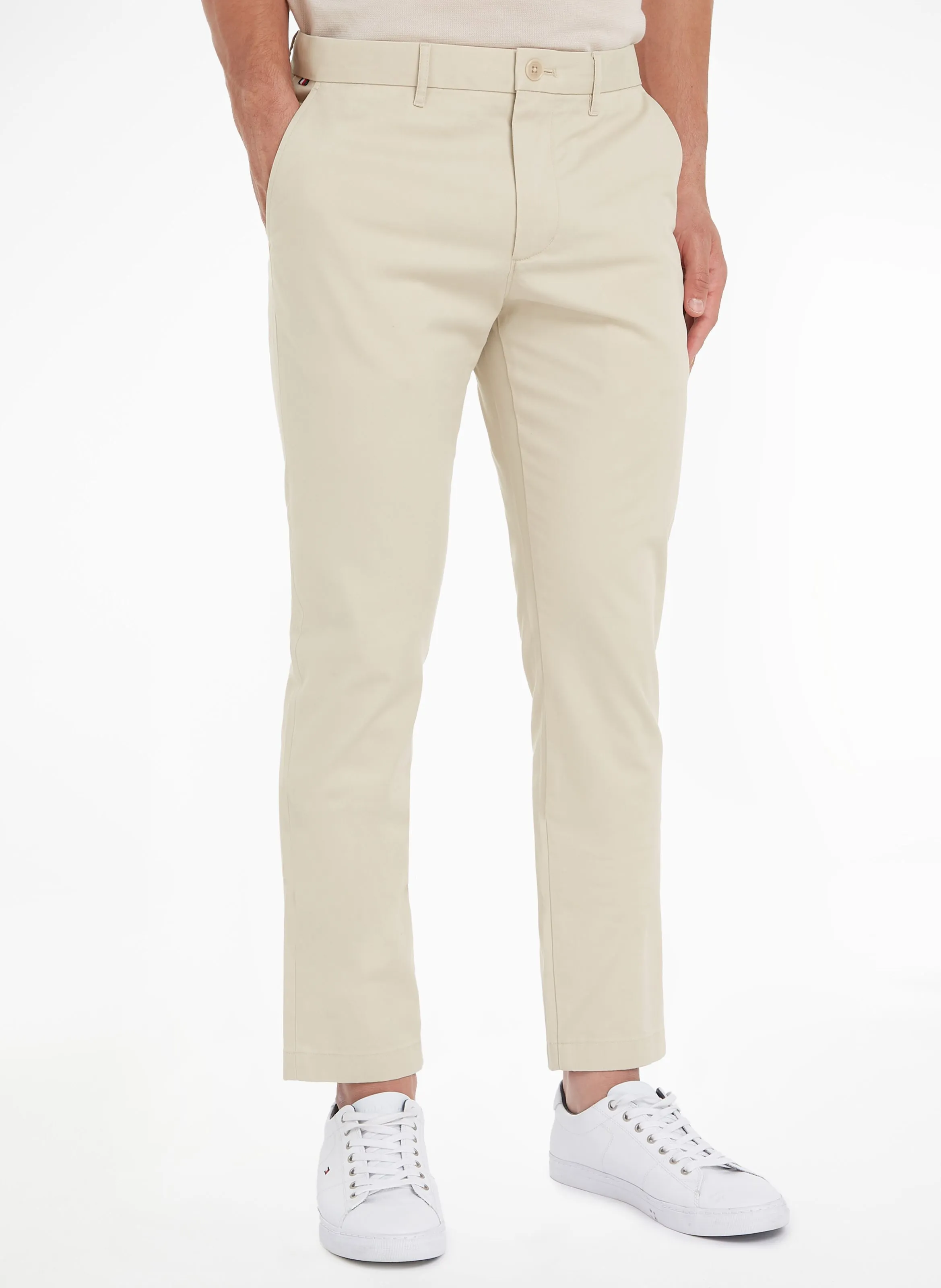 Pantalón chino de algodón orgánico en beige