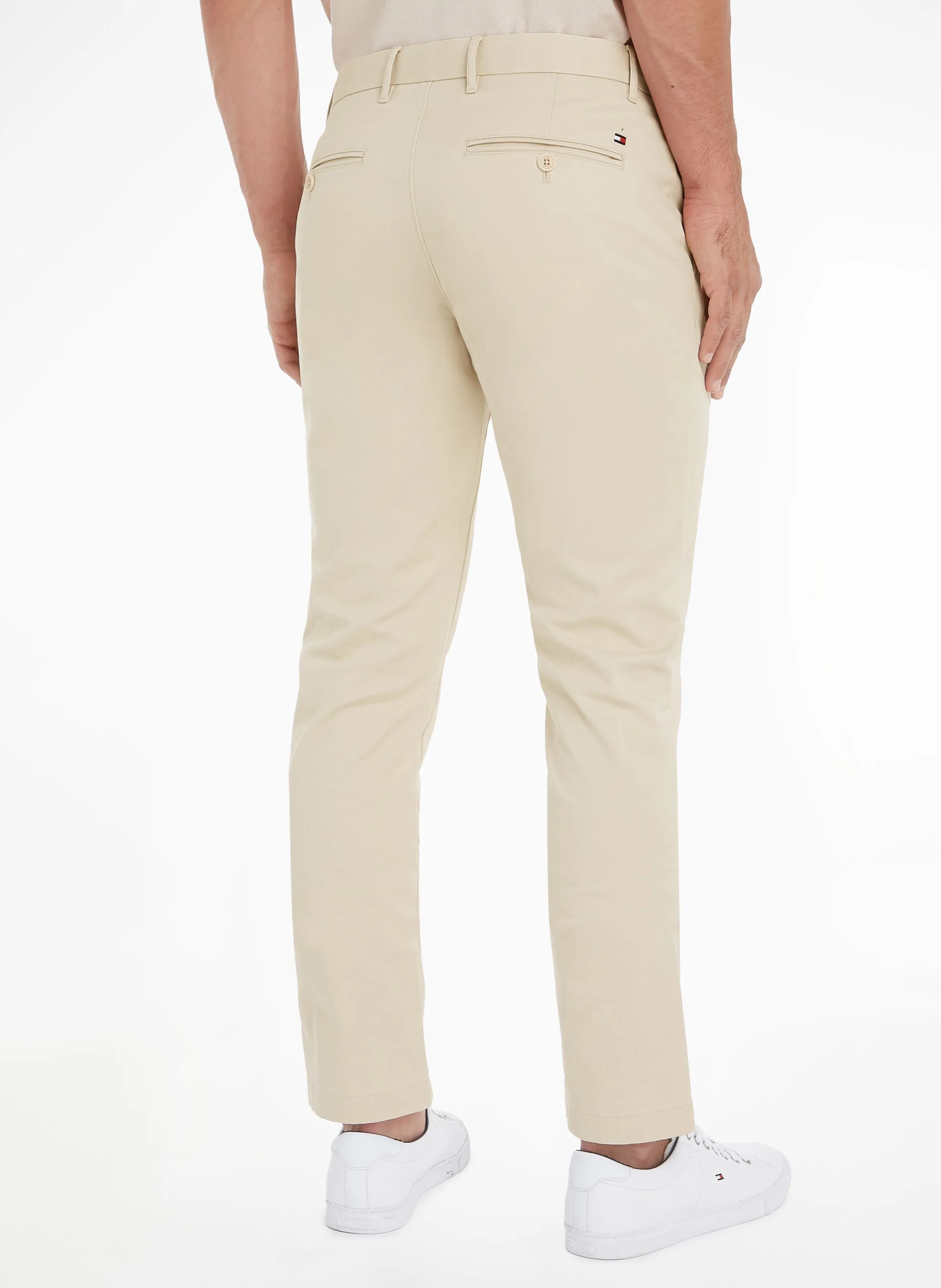 Pantalón chino de algodón orgánico en beige