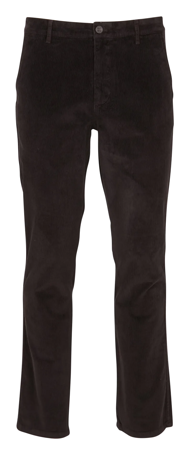 Pantalón chino slim fit de pana de algodón en negro