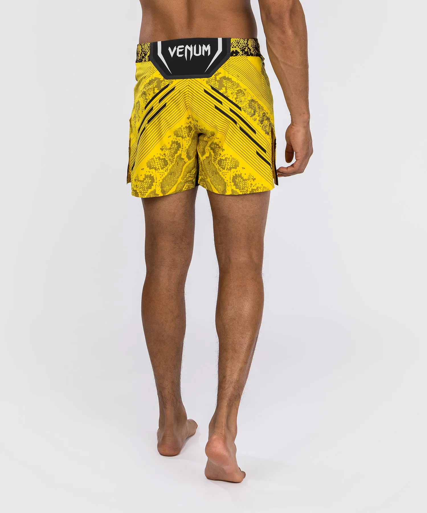 UFC Adrenaline by Venum Personalized Authentic Fight Night Yellow Shorts Men's Short Cut