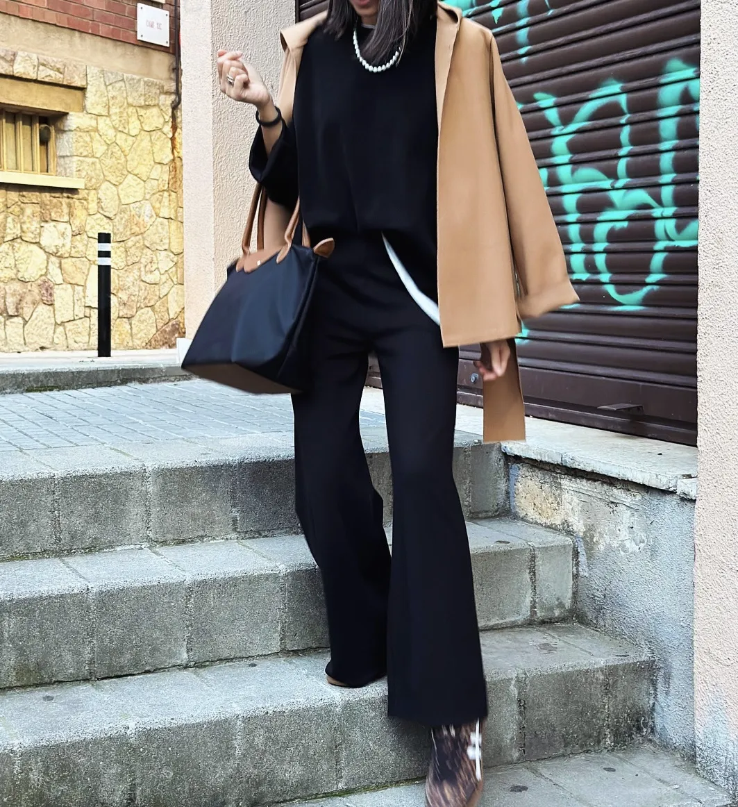 Pantalón Cropped Negro