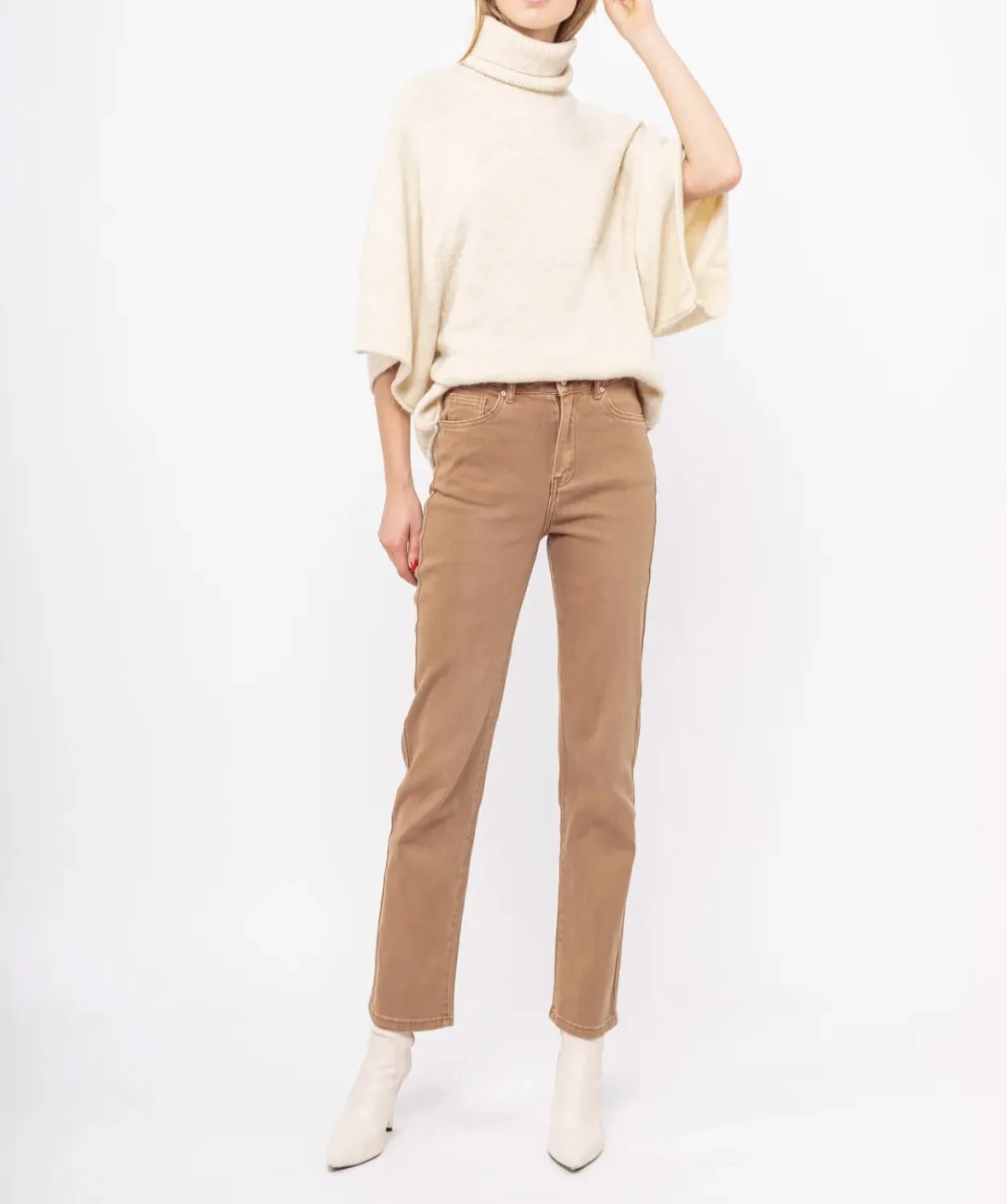 Pantalón Recto – Camel