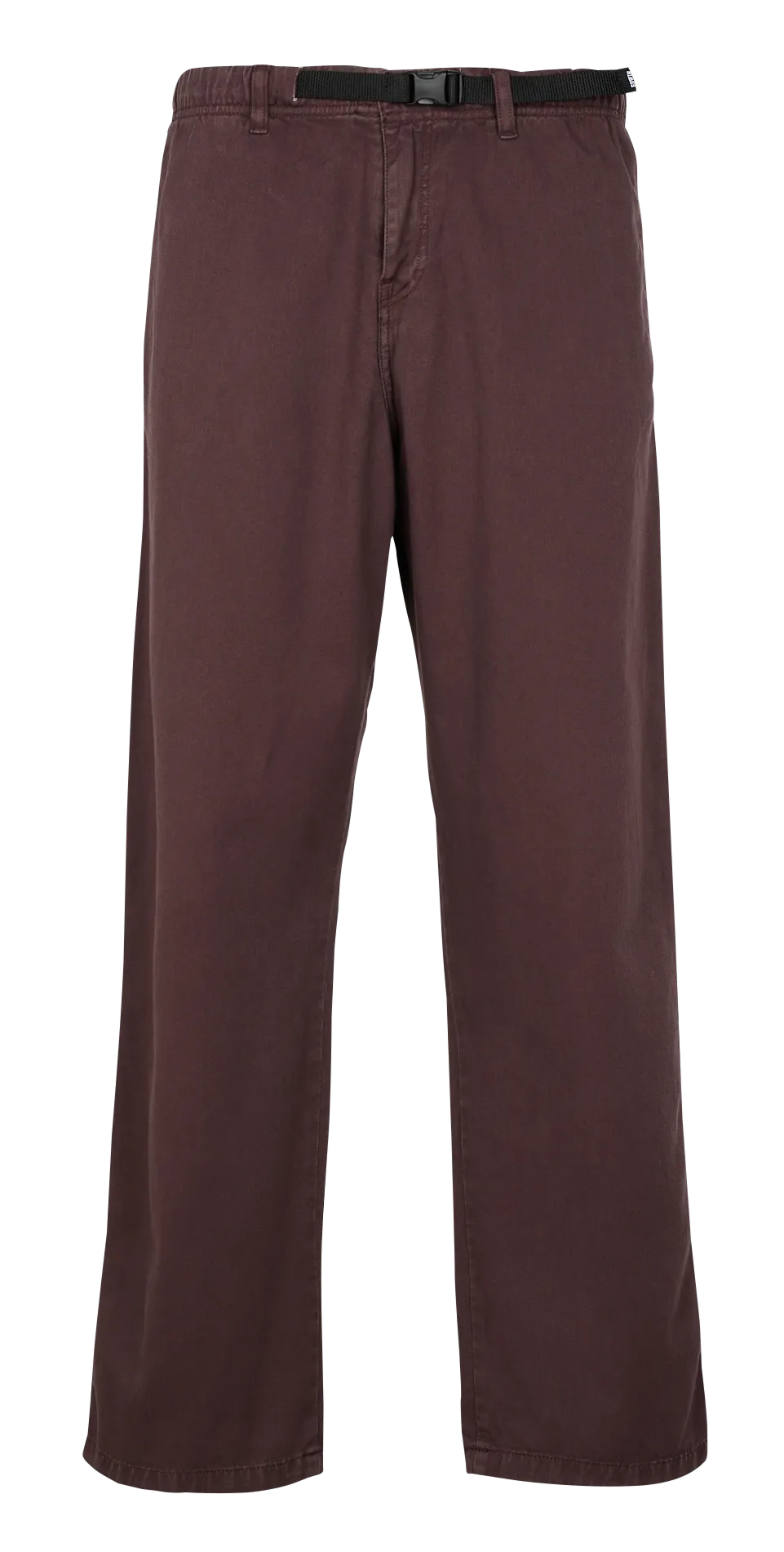 Pantalón recto de algodón orgánico en violeta