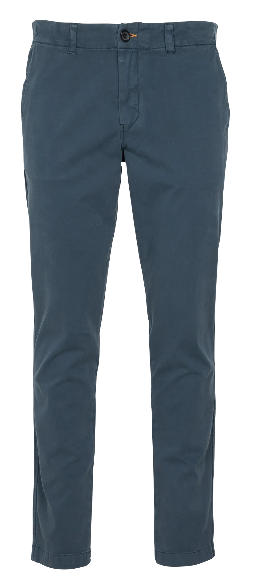 Pantalón slim de mezcla de algodón en azul