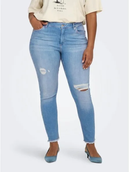 Skinny Jeans with Rips, Only Carmakoma