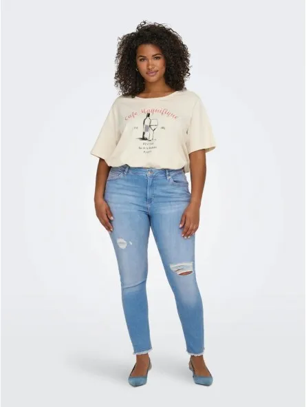 Skinny Jeans with Rips, Only Carmakoma