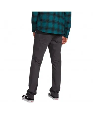 Pantalón VOLCOM Vaqueros corte slim para Hombre VORTA 5 POCKET SLUB TROUSERS – ASPHALT BLACK Ref. A1131701 gris oscuro