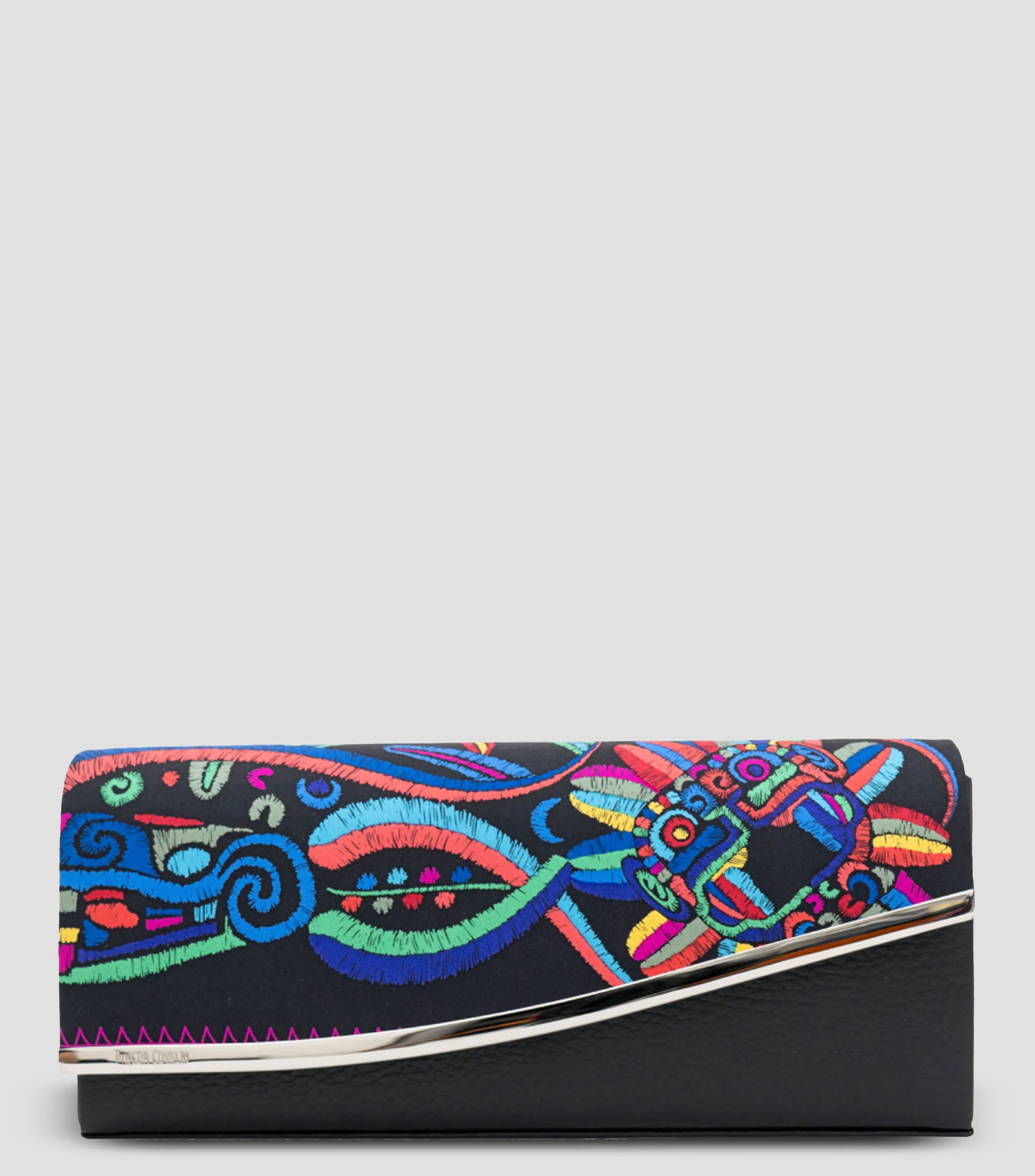 Pineda Covalin Bolso Clutch con estampado Quetzalcóatl Mujer
