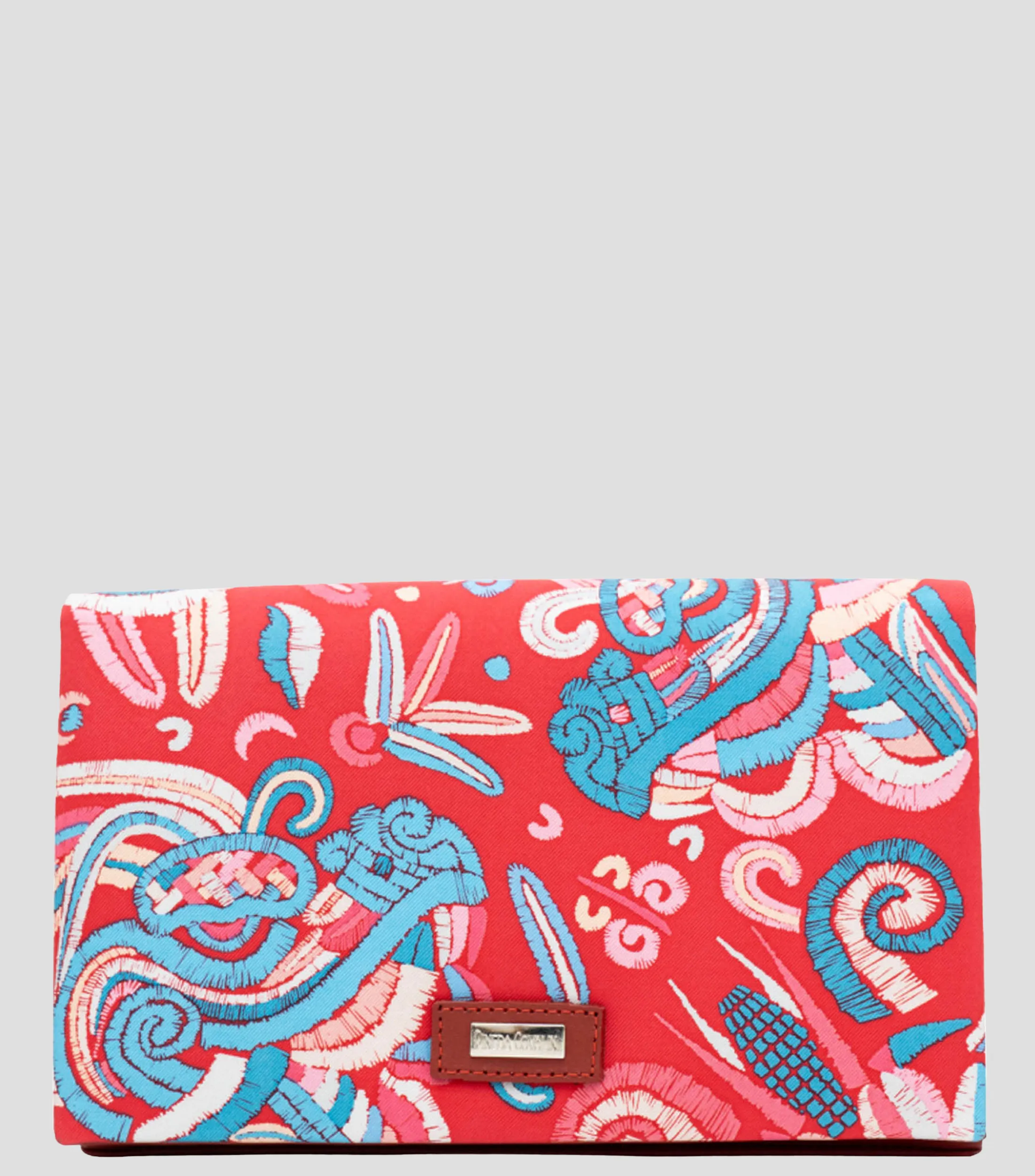 Pineda Covalin Bolso Clutch en Piel Hook Estampado Mujer