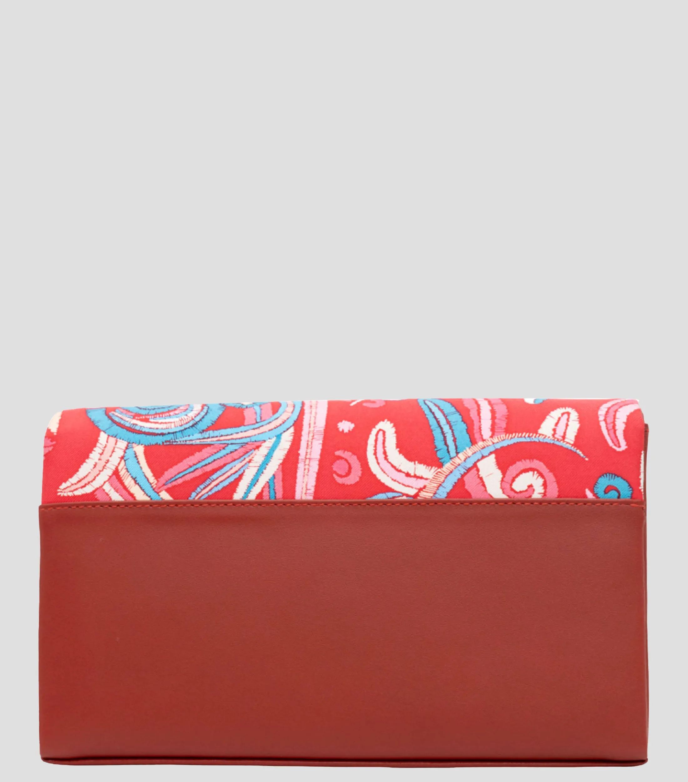 Pineda Covalin Bolso Clutch en Piel Hook Estampado Mujer