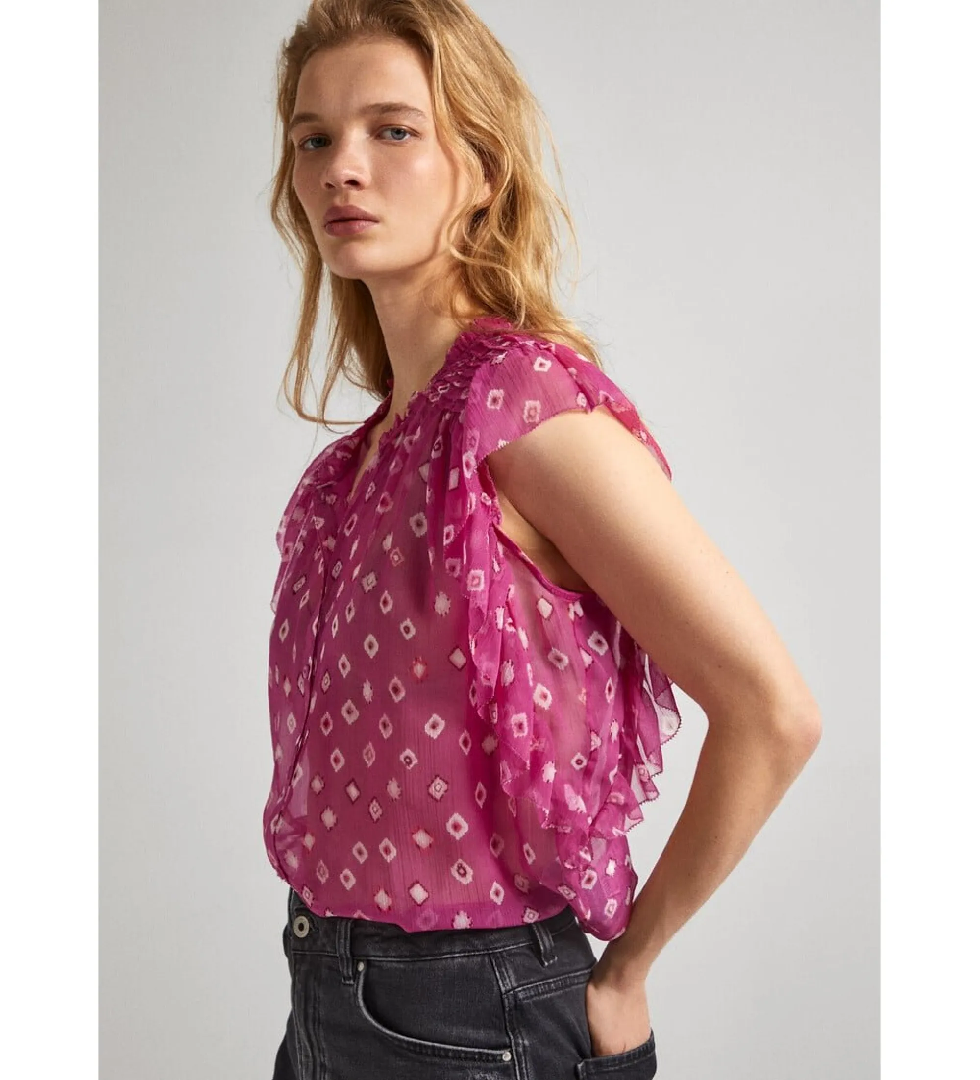 Pink Marley blouse.