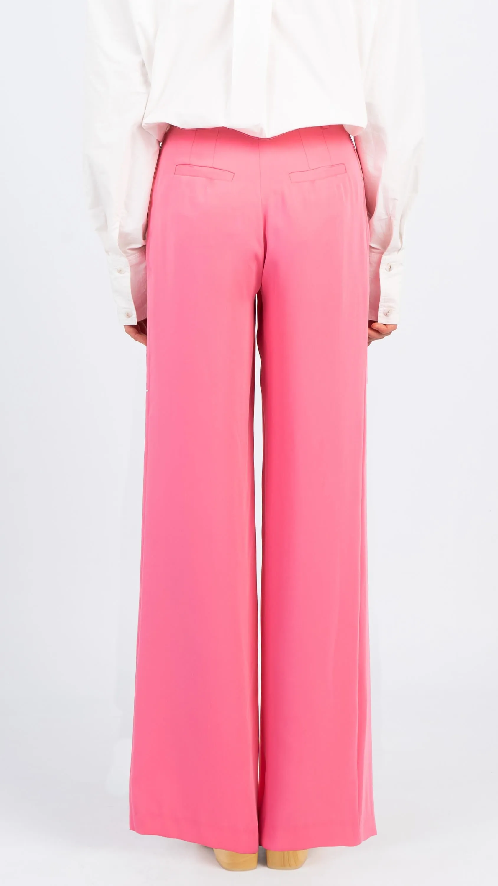 PINK SATIN PANTS: TOPRATED FASHION BOTTOMS IN PINK SATIN MATERIAL