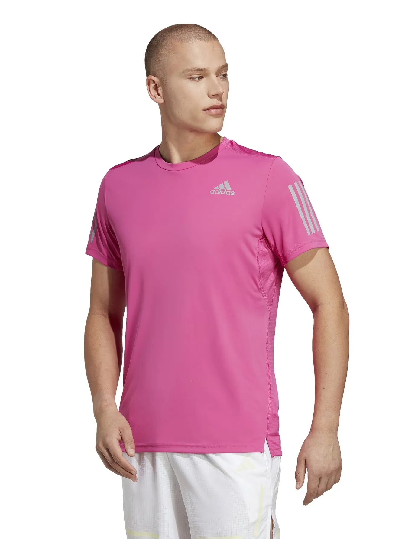Playera Adidas Own The Run Rosa Para Hombre