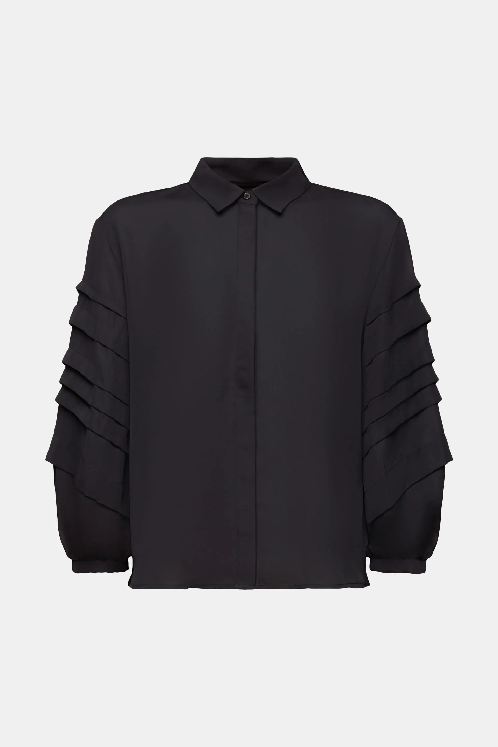 Pleated shirt blouse
