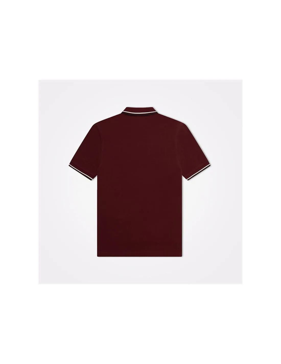 Polo shirt Fred Perry twin tipped hombre color granate.