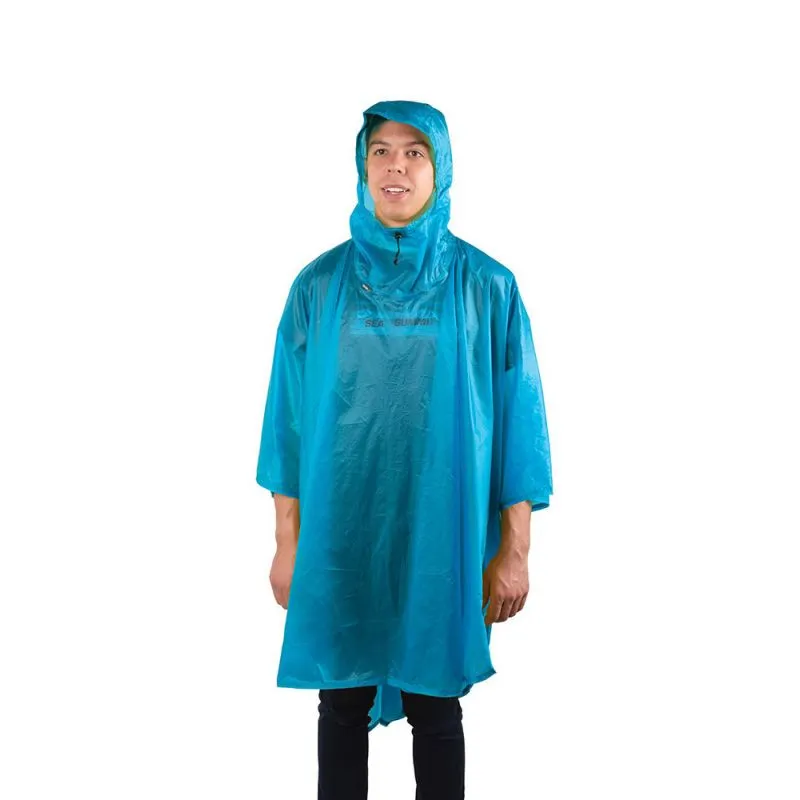 Poncho by Sea to Summit in 15D, Azul to meet all your outdoor needs.