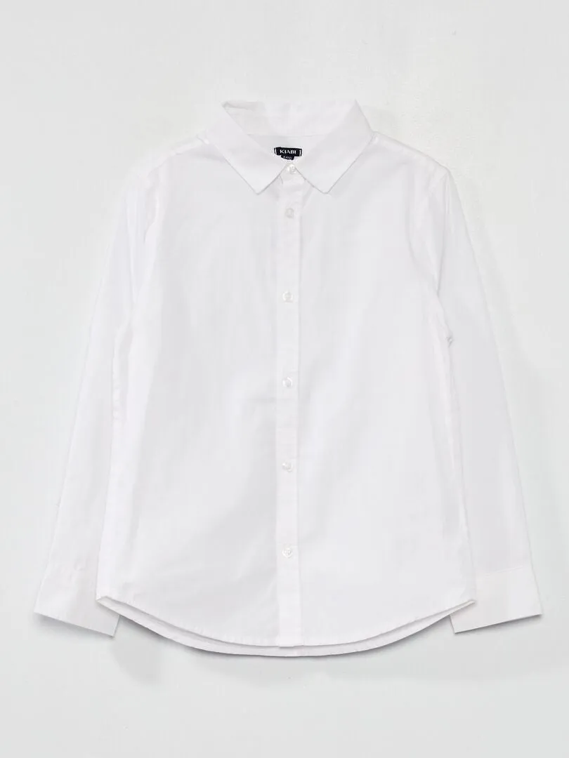 POPELINA, BLANCA  CAMISA