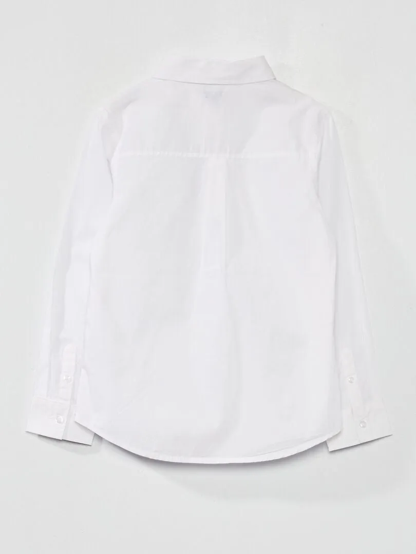 POPELINA, BLANCA  CAMISA