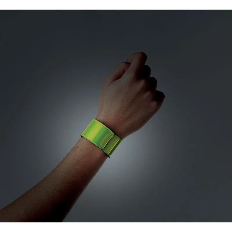 PROMOTIONAL FOLDABLE REFLECTIVE WRISTBAND ROLLUP