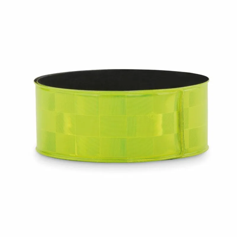 PROMOTIONAL FOLDABLE REFLECTIVE WRISTBAND ROLLUP