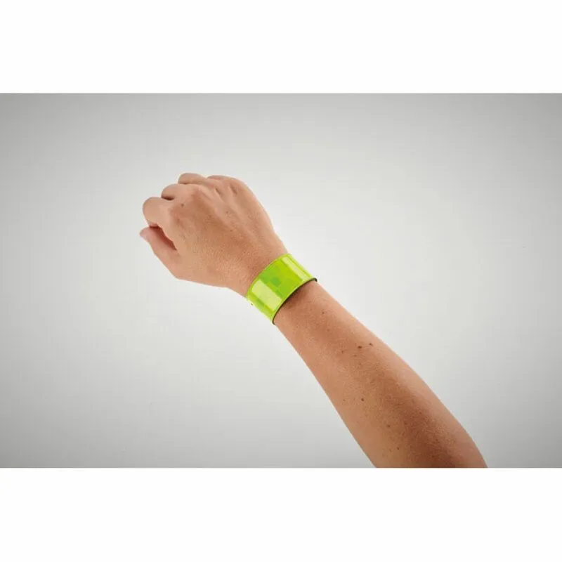 PROMOTIONAL FOLDABLE REFLECTIVE WRISTBAND ROLLUP
