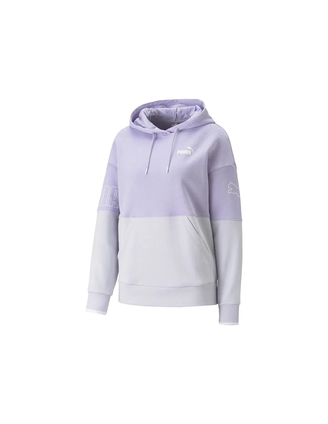PUMA POWER COLORBLOCK WOMEN'S SWEATSHIRT  VIVID VIOLET