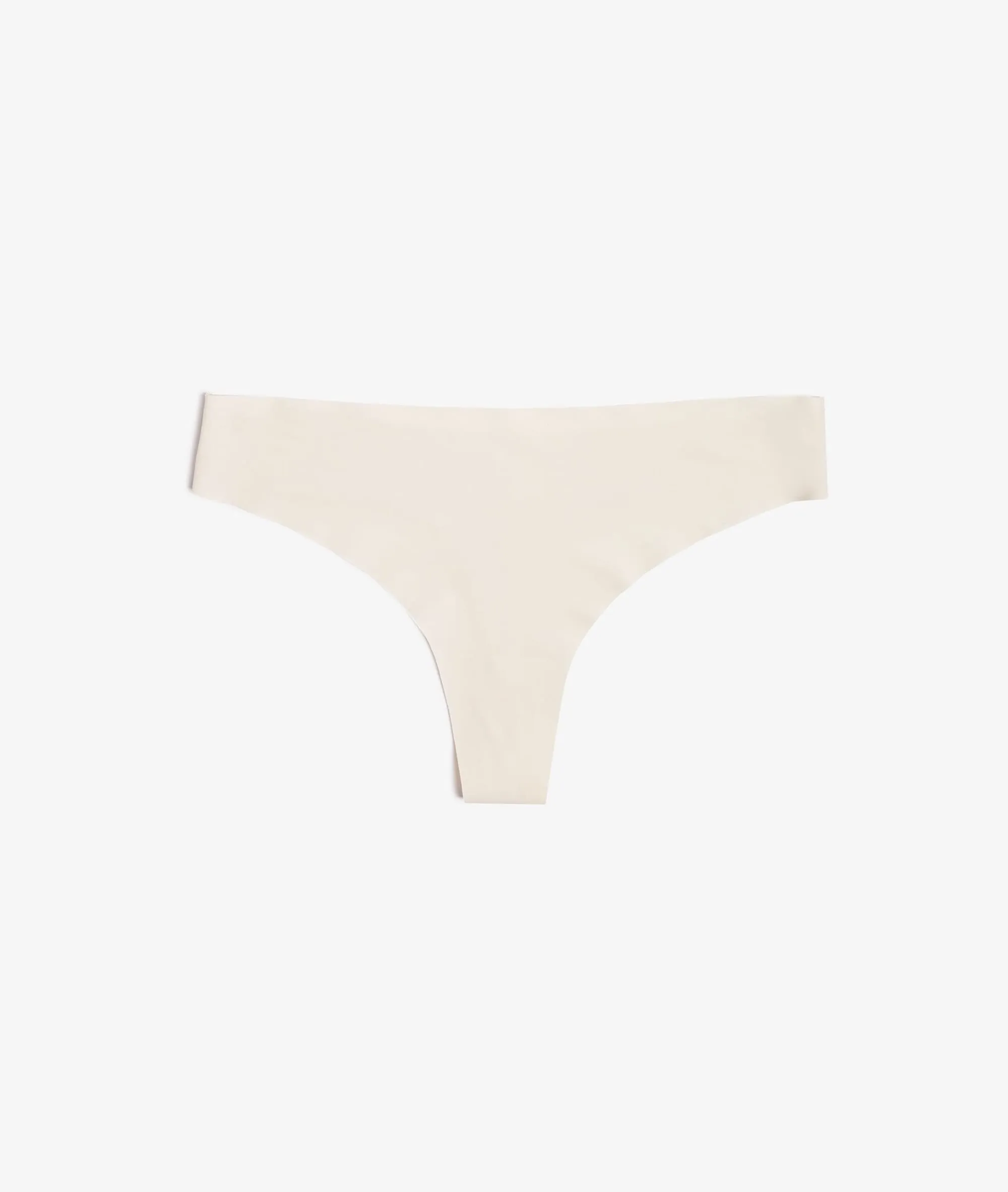 PURE FIT® ECRU HIGHLEG MICROFIBER THONG  ETAM