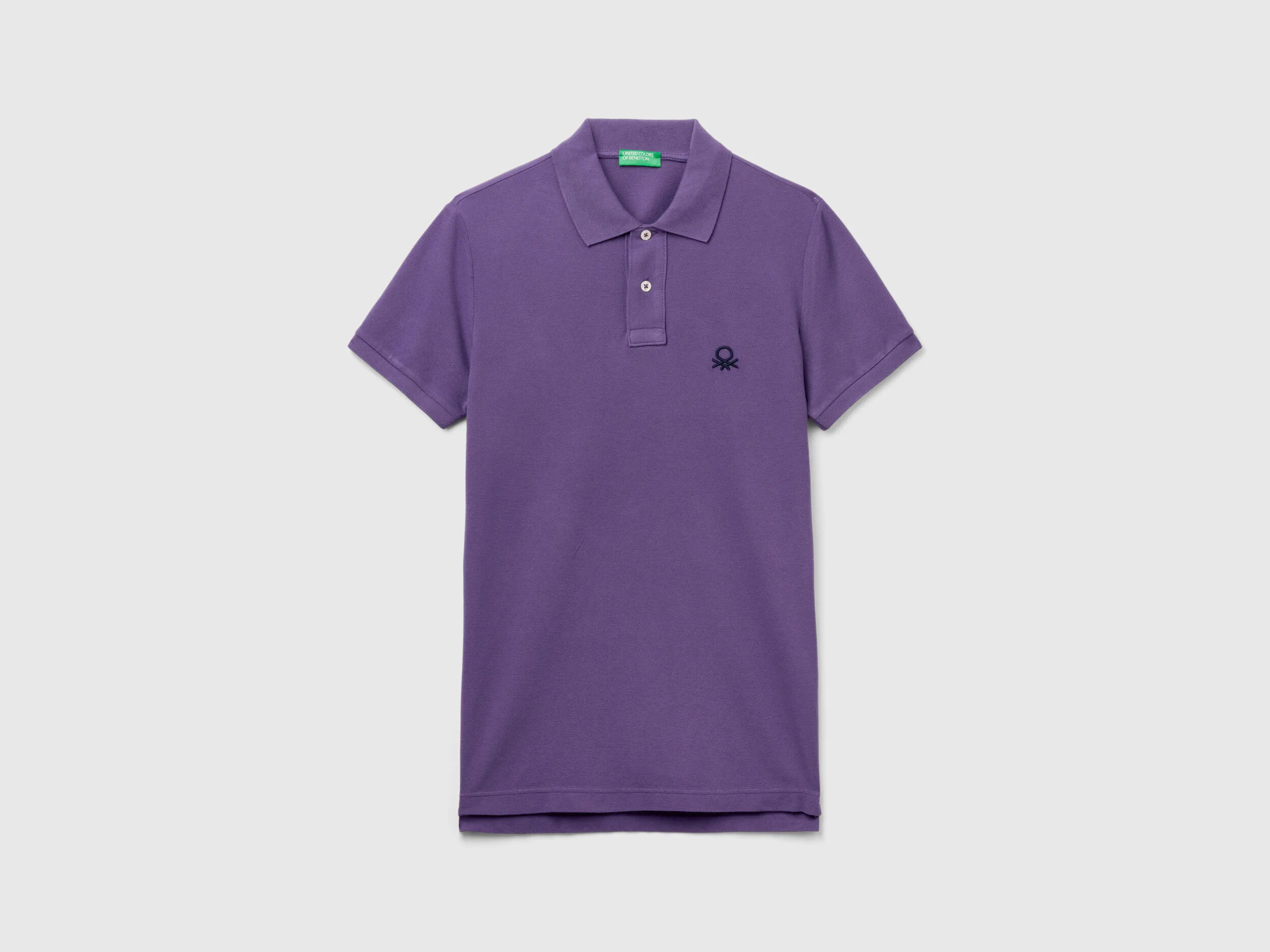 Purple slim fit polo