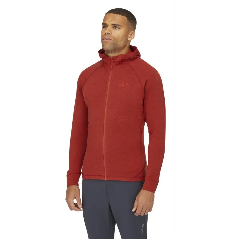 RAB NEXUS MEN'S ZIP SWEATSHIRT  TUSCAN RED