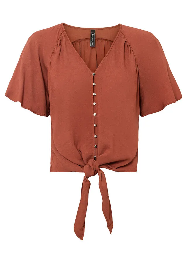Red quartz blouse.