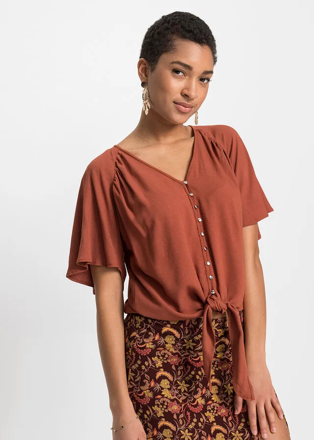 Red quartz blouse.